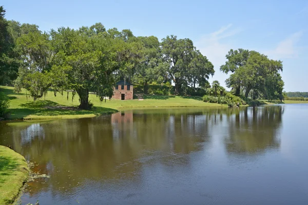 Charleston Usa 2016 Springhouse Chapel Middleton Place Плантація Окрузі Дорчестер — стокове фото