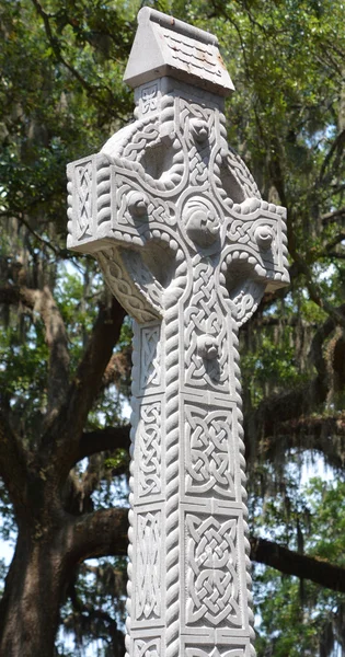 Savvanah Georgia June 2016 Irish Celtic Cross Memorial Emmet Park — Fotografia de Stock