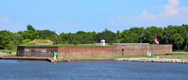 Savannah Georgia Usa 2016 Fort James Jackson Restored 19Th Century — Stockfoto