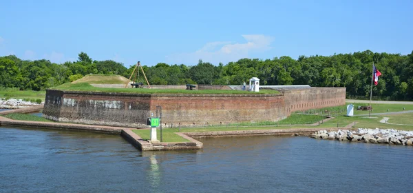 Savannah Georgia Eua 2016 Fort James Jackson Forte Restaurado Século — Fotografia de Stock