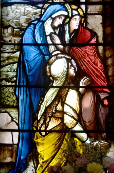 Halifax Nova Scotia June Stained Glass Window Paul Church Evangelical — 스톡 사진