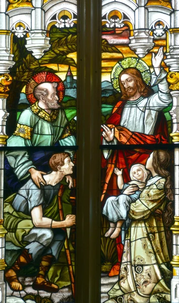 Savanne Georgien Juni 2016 Kirchenfenster Der Kathedrale Des Johannes Des — Stockfoto