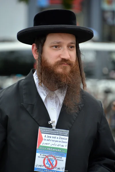 Montreal Canada August Unidentified Man Jewish Hasidic Orthodox Judaism Participating — Stok fotoğraf