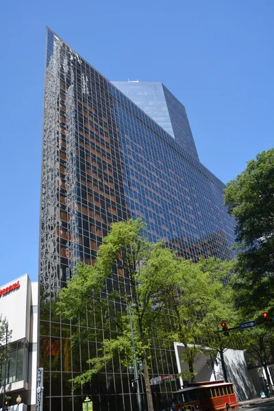 Charlotte Usa Junio 2016 Bank America Plaza Rascacielos Plantas 153 —  Fotos de Stock