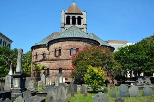 Charleston South Carolina June 2016 Circular Congregational Church Historic Church — 图库照片