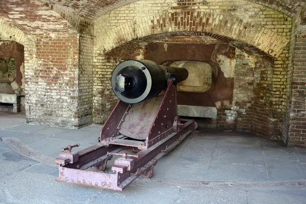 Charleston 2016 Canon Fort Sumter Sea Fort Charleston Notable Battles — 스톡 사진
