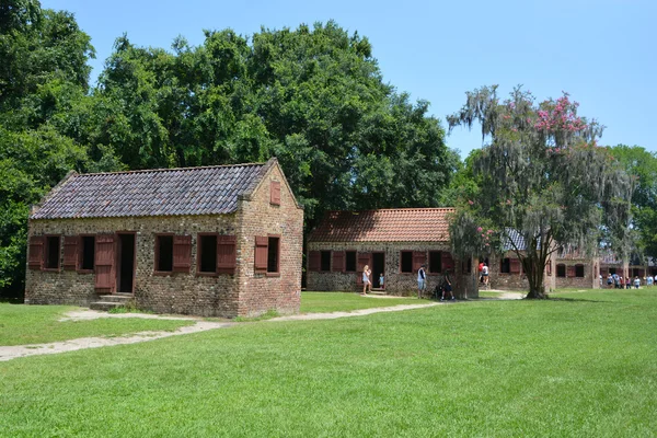 Charleston Jižní Karolína Červen 2016 Otrokářské Kabiny Boone Hall Plantation — Stock fotografie