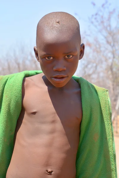 Khorixas Namibië Oktober 2014 Ongeïdentificeerd Kind Himba Stam Himba Zijn — Stockfoto