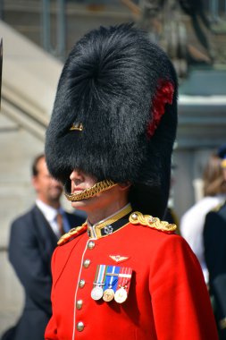 Montreal Kanada Eylül 02: Asker Royal Parade 22 alay ve halk dilinde Van Doos Eylül tarihinde Kanada Ordusu Piyade Alay olduğunu. 02 2014 yılında Montreal Quebec Kanada