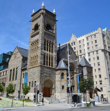 Montreal Quebec Canada 08 01: 2015: Montreal Güzel Sanatlar Müzesi (Mmfa) Claire ve Marc Bourgie Pavyonu Montreal 'in en büyük müzesidir.