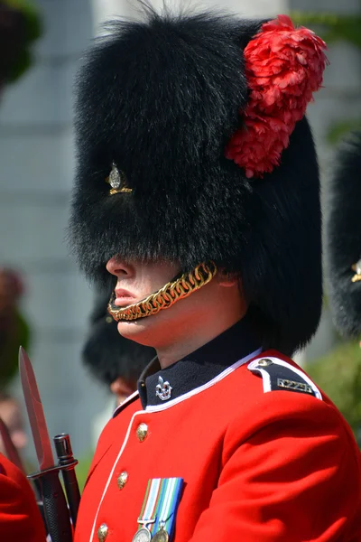 Montreal Canada Septiembre Desfile Soldados Del Regimiento Real Coloquialmente Van —  Fotos de Stock