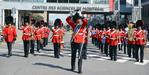 Montreal Kanada Wrz Parada Żołnierza Royal Pułku Potocznie Van Doos — Zdjęcie stockowe