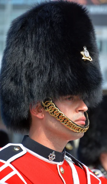 Montreal Canada Septiembre Desfile Soldados Del Regimiento Real Coloquialmente Van —  Fotos de Stock