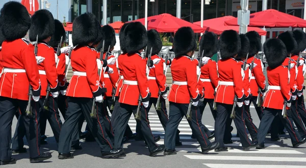 Montreal Canada Sept Parade Van Soldaat Van Royal Regiment Gemeenzaam — Stockfoto