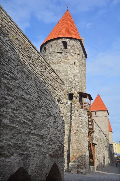 Tallinn Estonia Settembre 2015 Torre Del Castello Toompea Domberg Collina — Foto Stock