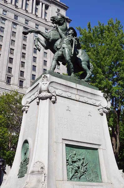 Montreal Canada Julho Estátua Equestre Foi Esculpida Por George Hill — Fotografia de Stock