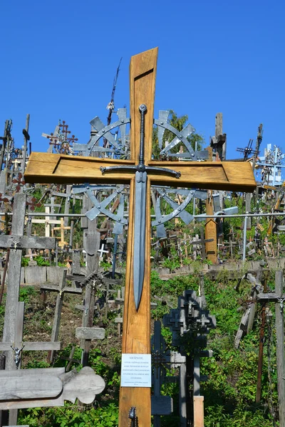 シャウレイ リトアニア 2015 ビュー以上 万の十字架 十字架 十字架を置くことの伝統と考えられていると十字架の丘の 1800 年代にトレース — ストック写真