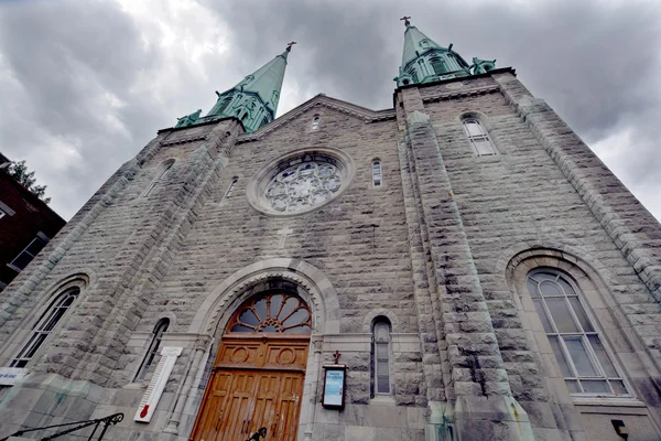 Montreal Quebec Canada Αυγούστου 2015 Εκκλησία Sainte Cecile Στη Γωνία — Φωτογραφία Αρχείου