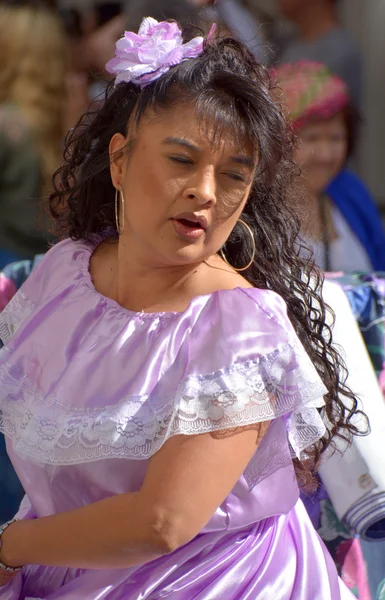 Montréal Québec Canada Août 2015 Danseuse Colorée Salvador Danse Folklorique — Photo