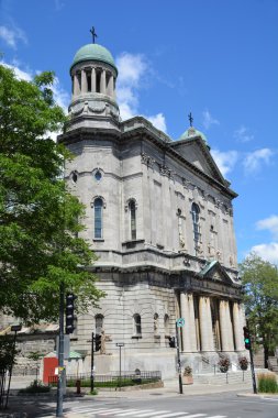 Montreal, Kanada 8 Ağustos 2015: Saint-Jean-Baptiste Kilisesi (Fransızca: 