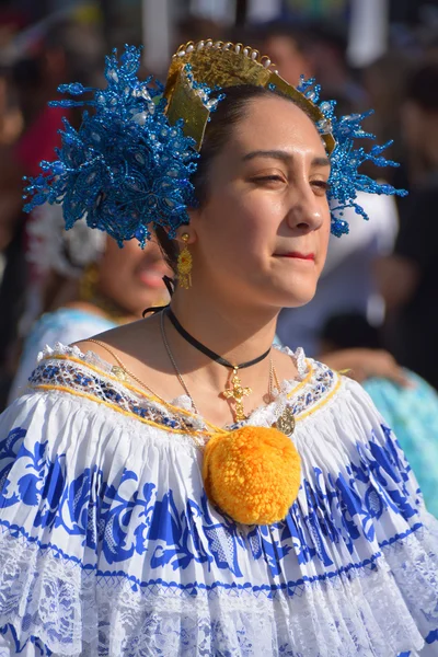 Montreal Quebec Canada Agosto 2015 Tradicional Bailarino Panamá Dos Países — Fotografia de Stock