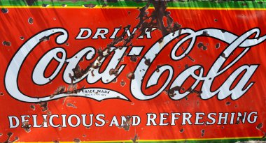 Coca-Cola içecek tabelası