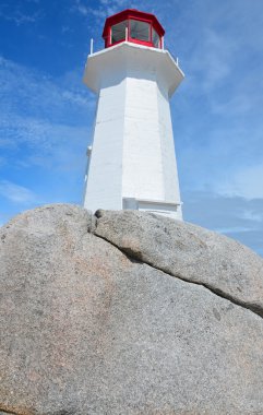 Peggy 's Cove Nova Scotia 6 Haziran: Peggy' s Cove deniz feneri, 6 Haziran 2014 tarihinde St. Margarets Körfezi 'nin doğu kıyısında yer alan küçük bir kırsal bölge..