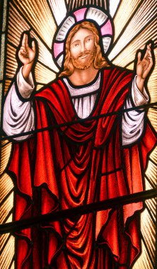 Saint John 's Newfoundland, 11 Haziran: St. John' s, Newfoundland ve Labrador, Kanada 'da yer alan St. John Katedrali' nin camlı penceresidir. 11 Haziran 2014