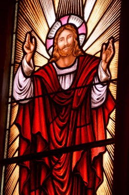 Saint John 's Newfoundland, 11 Haziran: St. John' s, Newfoundland ve Labrador, Kanada 'da yer alan St. John Katedrali' nin camlı penceresidir. 11 Haziran 2014