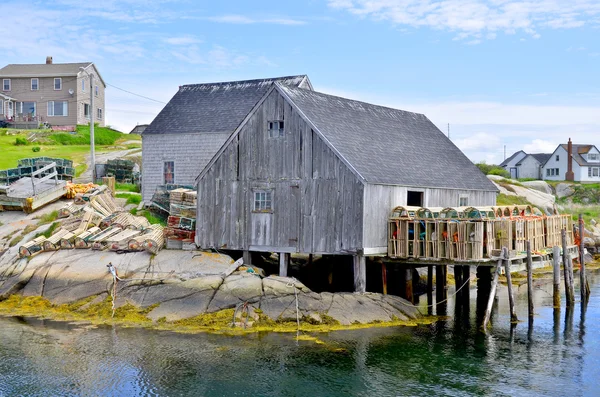 Peggy Cove Nova Scotia Junio Típica Cabaña Pescadores Peggy Cove — Foto de Stock