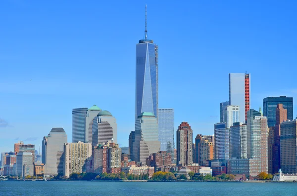 Nueva York Octubre Bajo Manhattan One World Trade Center Freedom —  Fotos de Stock