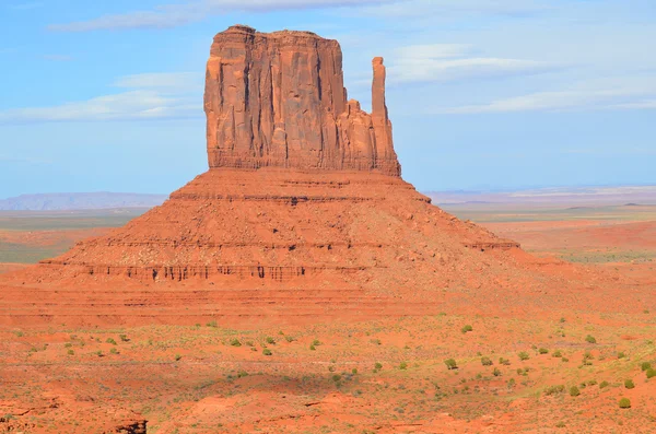 Monument Valley Region Colorado Plateau Characterized Cluster Vast Sandstone Buttes — Stock Photo, Image