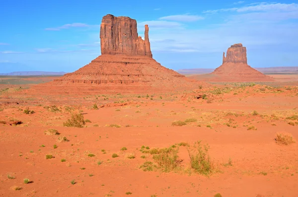 Monument Valley Uma Região Planalto Colorado Caracterizada Por Aglomerado Enormes — Fotografia de Stock