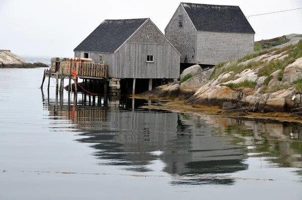 Peggy Cove Nova Scotia Juni Typische Vissershut Peggy Cove Een — Stockfoto