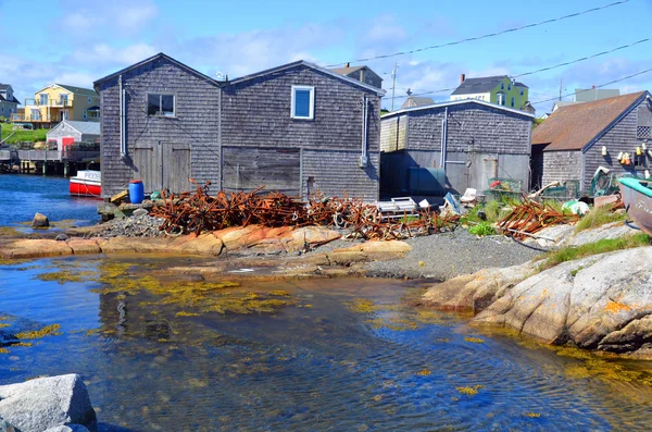 Peggy Cove Nova Scotia Juni Typische Vissershut Peggy Cove Een — Stockfoto