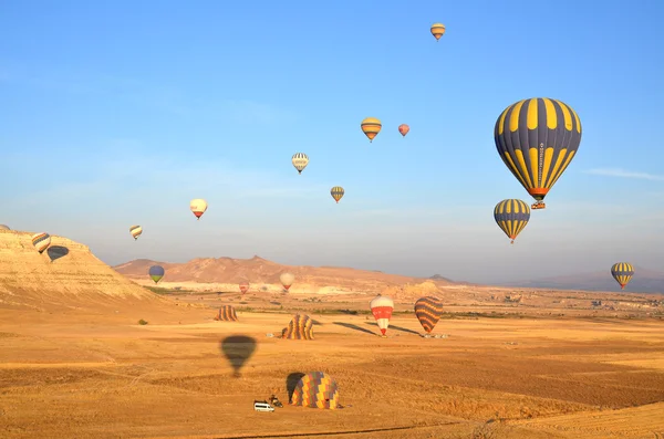 Goreme Turkey Październik Latanie Balonem Ogrzane Powietrze Nad Kapadocją Jest — Zdjęcie stockowe