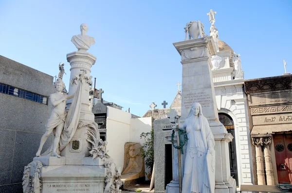 Buenos Aires Argentina Noviembre Antiguos Monumentos Cementerio Recoleta Noviembre 2013 — Foto de Stock