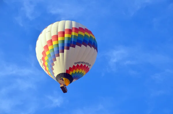 Goreme Turkey Říjen Horkovzdušný Balón Přeletět Nad Cappadocia Známý Celém — Stock fotografie