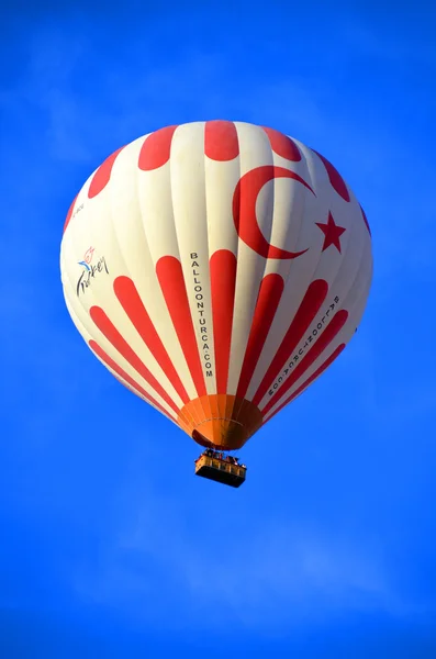 GOREME, TURKEY - OCTOBER, 02: Hot air balloon fly over Cappadocia is known around the world as one of the best places to fly with hot air balloons on october 02, 2013 in Goreme, Cappadocia, Turkey.