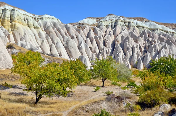 Muhtemelen Türkiye Nin Kalbinde Bulunan Kapadokya Nın Bilinen Özelliği Goreme — Stok fotoğraf