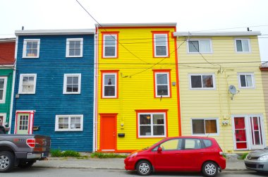 Saint John 's Newfoundland ve Labrador 12 Haziran: Renkli evler sırası 12 Haziran 2014' te Saint John 's Newfoundland ve Labrador.