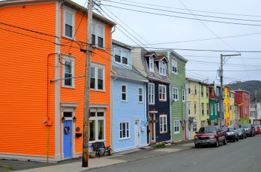Saint John 's Newfoundland ve Labrador 12 Haziran: Renkli evler sırası 12 Haziran 2014' te Saint John 's Newfoundland ve Labrador.