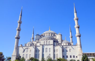İstanbul 4 Ekim: Sultan Ahmed Camii, Ekim 04, 2013, İstanbul, Türkiye. Sultan Ahmed Camii (Mavi Cami) İstanbul 'un en popüler turizm beldeleri üzerine.