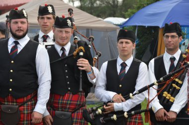 Montreal Kanada Ağustos 03: Kanada Kraliyet İskoçya Alayı 'nın askeri Kanada Ordusu' nun 2. Kanadalı piyade alayıdır..