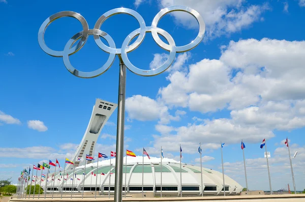 Монреаль Канада Мая Олимпийский Стадион Башня Монреаля Мая 2013 Года — стоковое фото