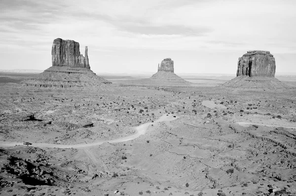 Monument Valley Region Colorado Plateau Characterized Cluster Vast Sandstone Buttes — Stock Photo, Image