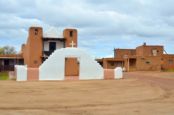 Taos New Mexico April San Geronimo Kapel Van Jerome Kerk — Stockfoto