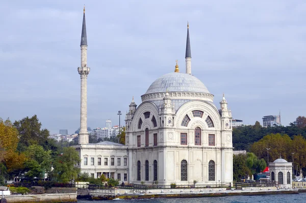 Istanbul Turkey Oktober Ortakoy Moschee Offiziell Die Buyuk Mecidiye Camii — Stockfoto