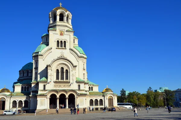 ソフィア ブルガリア9月28日聖アレクサンダー ネフスキー大聖堂は2013年9月28日にブルガリアの首都ソフィアにあるブルガリア正教会の大聖堂です — ストック写真