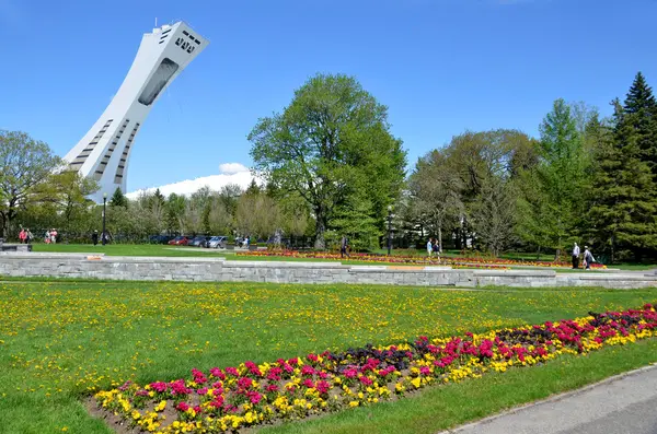 Montreal Canadá Mayo Estadio Olímpico Montreal Torre Mayo 2014 Torre — Foto de Stock